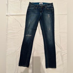 Paige designer denim jeans. Barely worn. Great jeans to pair with any outfit.